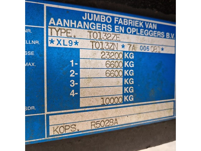 Gesloten oplegger, kp special projects / jumbo, t0132zqe / mic, 2008 - afbeelding 2 van  71