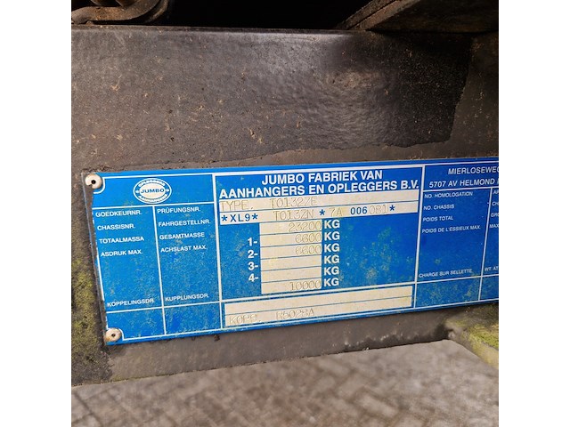 Gesloten oplegger, kp special projects / jumbo, t0132zqe / mic, 2008 - afbeelding 13 van  71