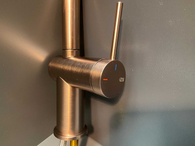Gessi inedito keukenmengkraan brushed copper - afbeelding 3 van  14