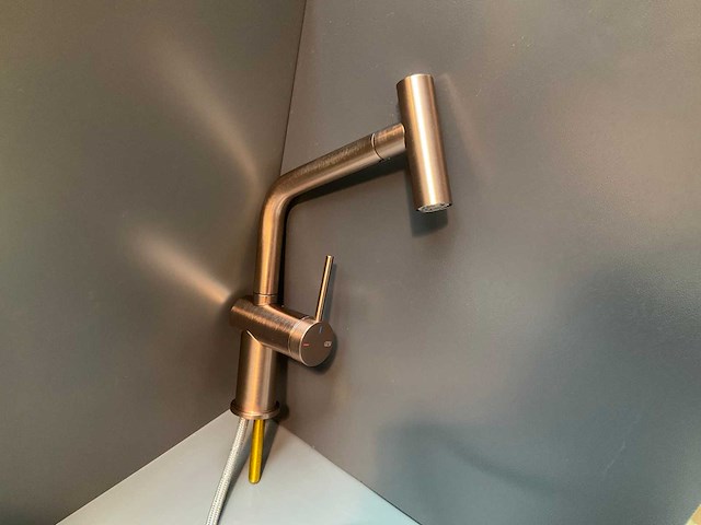 Gessi inedito keukenmengkraan brushed copper - afbeelding 5 van  14