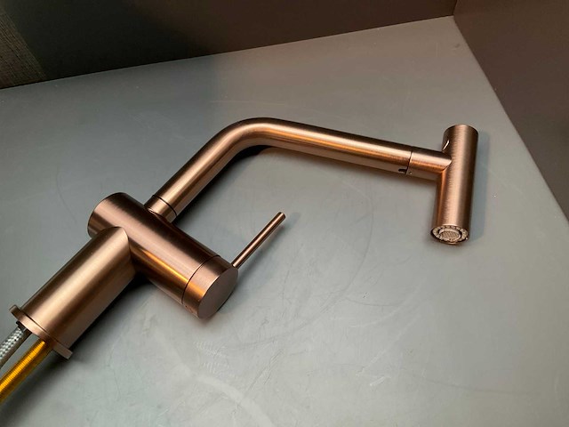 Gessi inedito keukenmengkraan brushed copper - afbeelding 7 van  14