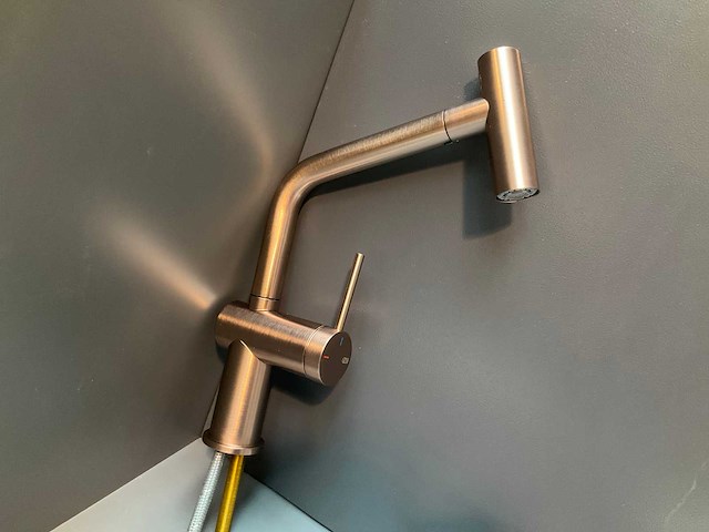 Gessi inedito keukenmengkraan brushed copper - afbeelding 14 van  14