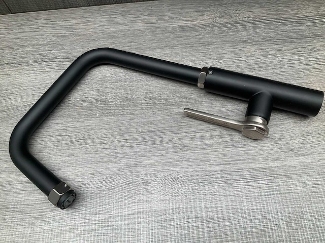 Gessi officine keukenmengkraan matt black finox 60051 599 - afbeelding 5 van  17