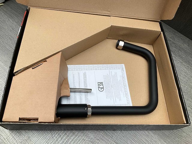 Gessi officine keukenmengkraan matt black finox 60051 599 - afbeelding 11 van  17
