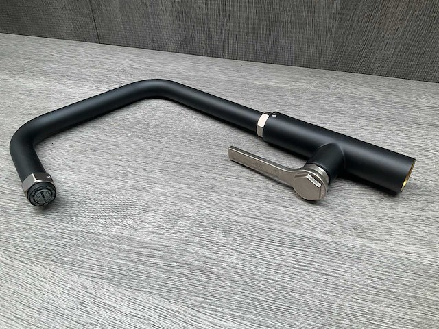 Gessi officine keukenmengkraan matt black finox 60051 599 - afbeelding 12 van  17