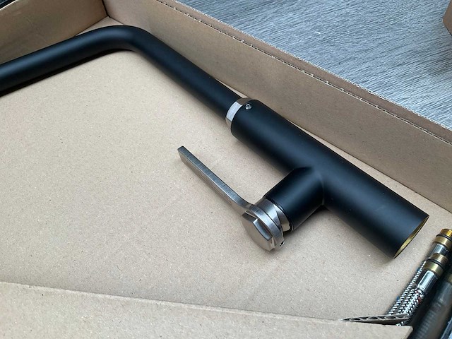 Gessi officine keukenmengkraan matt black finox 60051 599 - afbeelding 16 van  17