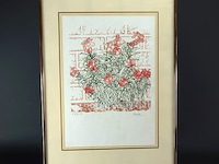 Gestileerd stilleven druk 27/250 potlood gesigneerd en genummerd - afbeelding 2 van  5