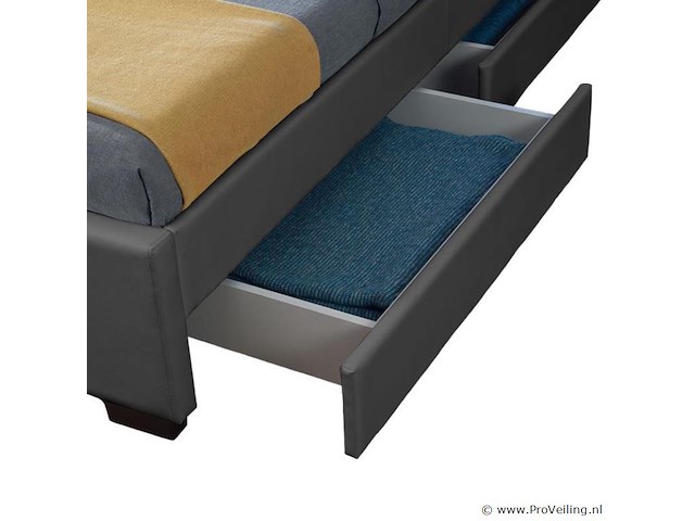 Gestoffeerd bed lyon 140 x 200 cm - afbeelding 6 van  7