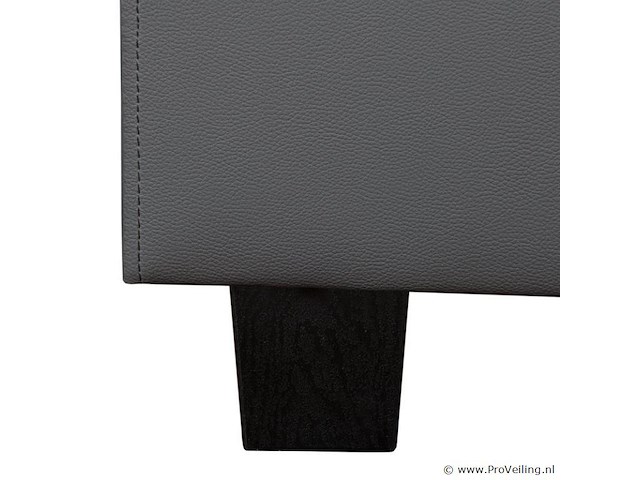 Gestoffeerd bed paris - 180 x 200 cm - donkergrijs - led verlichting - afbeelding 5 van  13