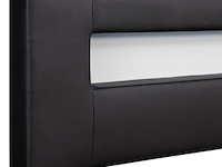 Gestoffeerd bed sevilla - 180 x 200 cm - zwart - led verlichting - afbeelding 5 van  15