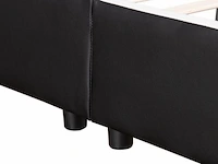 Gestoffeerd bed sevilla - 180 x 200 cm - zwart - led verlichting - afbeelding 9 van  15
