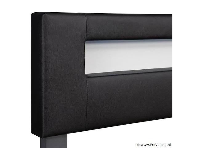 Gestoffeerd bed sevilla - 180 x 200 cm - zwart - led verlichting - afbeelding 5 van  15