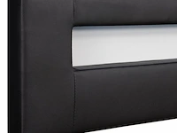 Gestoffeerd bed sevilla - 180 x 200 cm - zwart - led verlichting - afbeelding 5 van  15