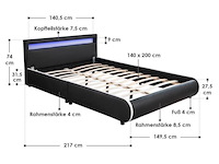 Gestoffeerd bed sevillia - afbeelding 7 van  12