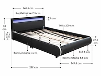 Gestoffeerd bed sevillia - afbeelding 7 van  12