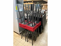 Gestoffeerde barkrukken (8x) - afbeelding 6 van  6