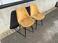 Gestoffeerde restaurantstoel (11x) - afbeelding 1 van  6