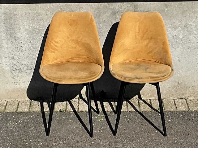 Gestoffeerde restaurantstoel (11x) - afbeelding 2 van  6