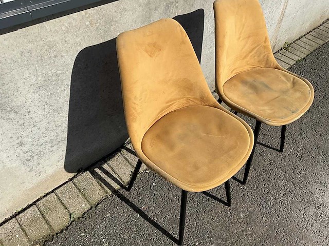 Gestoffeerde restaurantstoel (11x) - afbeelding 3 van  6