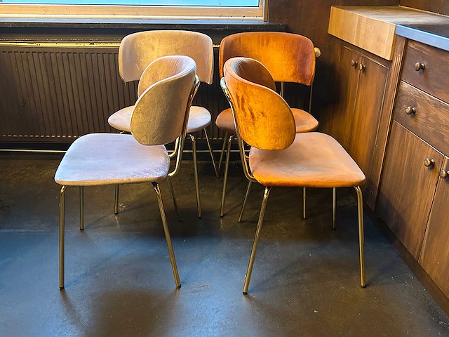 Gestoffeerde restaurantstoel (4x) - afbeelding 4 van  5