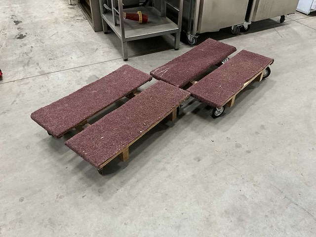 Gestoffeerde trolly’s (2x) - afbeelding 1 van  2