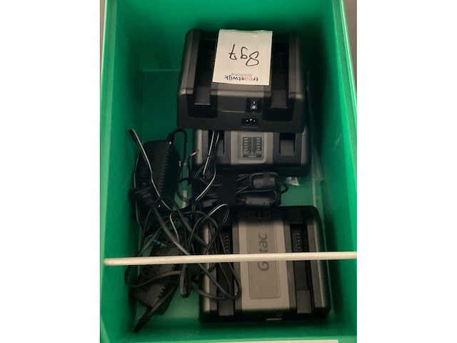 Getac ay-c431 acculader (3x) - afbeelding 2 van  2