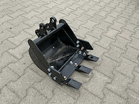 Getande graafbak minikraan / minigraver - afbeelding 3 van  4