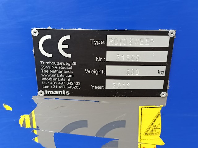 Getrokken veegmachine, imants, rotosweep, 2012 - afbeelding 9 van  11