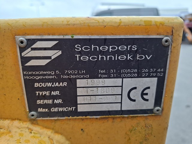 Getrokken veegmachine, schepers, sth 1800, 1999 - afbeelding 17 van  24