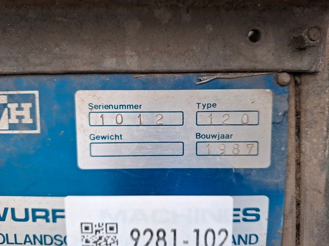 Getrokken veegwagen wh, 120, bouwjaar 1987 - afbeelding 3 van  5