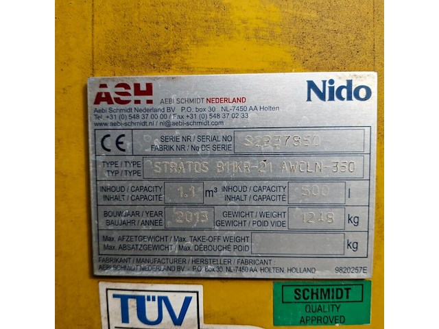 Getrokken zoutstrooier, nido, stratos b11kr-21 awcln-350 | b17kr-21, 2013 - afbeelding 28 van  28