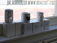 Geur brander/waxsmelters in drie diverse uitvoeringen, totaal zes stuks. - afbeelding 2 van  2