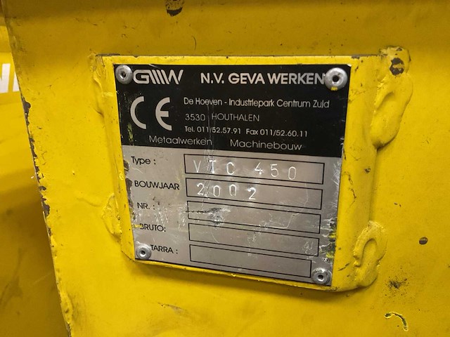 Geva vtc 450 kiepbak - afbeelding 3 van  3
