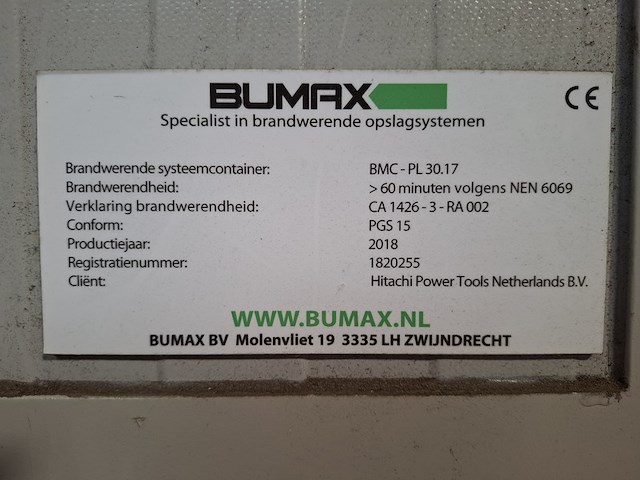 Gevaarlijke stoffenkast , bumax, bmc - pl 30.17, 2018 - afbeelding 4 van  8