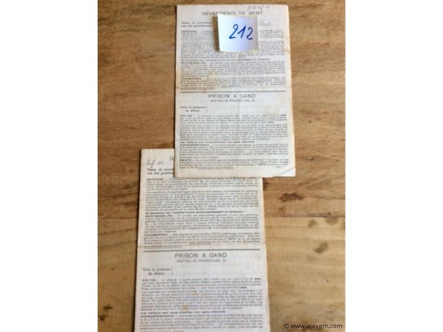 Gevangenisbrieven verzetstrijder 1942 - afbeelding 1 van  3
