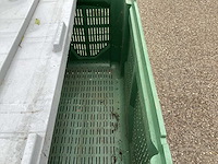 Geventileerde kunststof palletbox met deksel - afbeelding 4 van  4