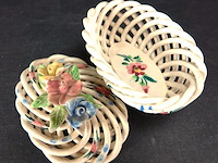 Gevlochten aardewerk dekseldoos - afbeelding 4 van  5