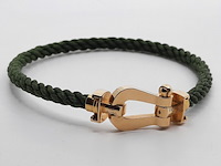 Gevlochten armband met 18 karaats sluiting, fred, force 10 - afbeelding 1 van  10
