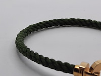 Gevlochten armband met 18 karaats sluiting, fred, force 10 - afbeelding 3 van  10