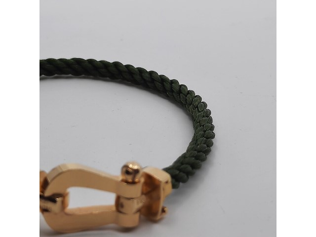 Gevlochten armband met 18 karaats sluiting, fred, force 10 - afbeelding 4 van  10