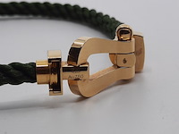 Gevlochten armband met 18 karaats sluiting, fred, force 10 - afbeelding 5 van  10