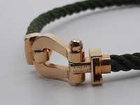 Gevlochten armband met 18 karaats sluiting, fred, force 10 - afbeelding 6 van  10