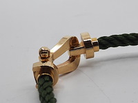 Gevlochten armband met 18 karaats sluiting, fred, force 10 - afbeelding 7 van  10