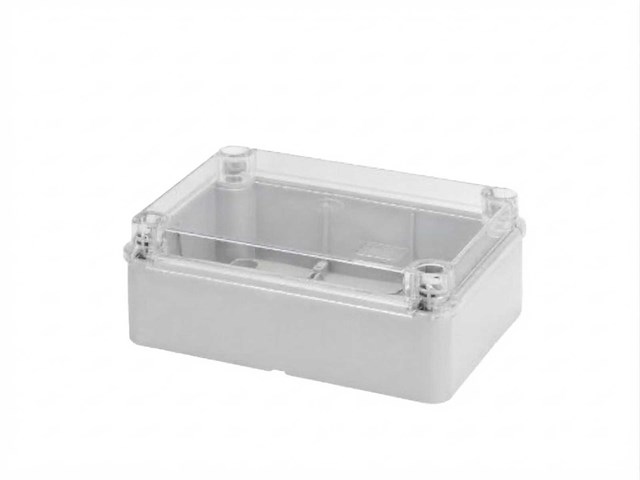 Gewiss ip56 transparent electric junction box 380 x 300 x 120 mm - gw 44 430 - afbeelding 1 van  5