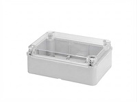 Gewiss ip56 transparent electric junction box 380 x 300 x 120 mm - gw 44 430 - afbeelding 1 van  5