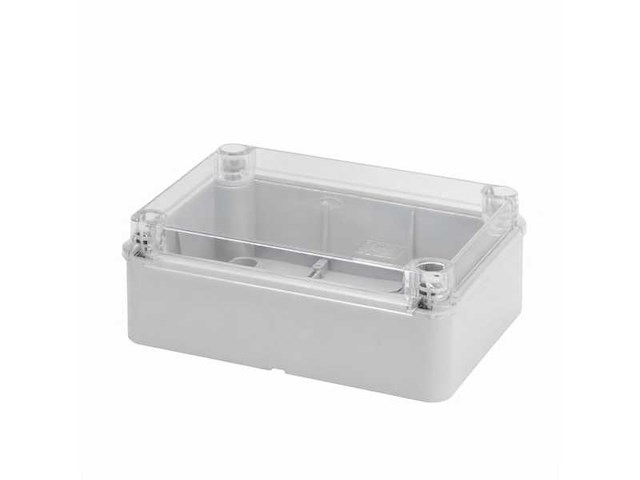 Gewiss ip56 transparent electric junction box 380 x 300 x 120 mm - gw 44 430 - afbeelding 1 van  4