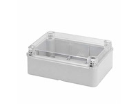 Gewiss ip56 transparent electric junction box 380 x 300 x 120 mm - gw 44 430 - afbeelding 1 van  4
