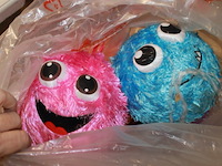 Gezichten bal collor mix van kleur geleverd - afbeelding 1 van  5