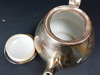 Gezilverde porseleinen theepot - afbeelding 4 van  5