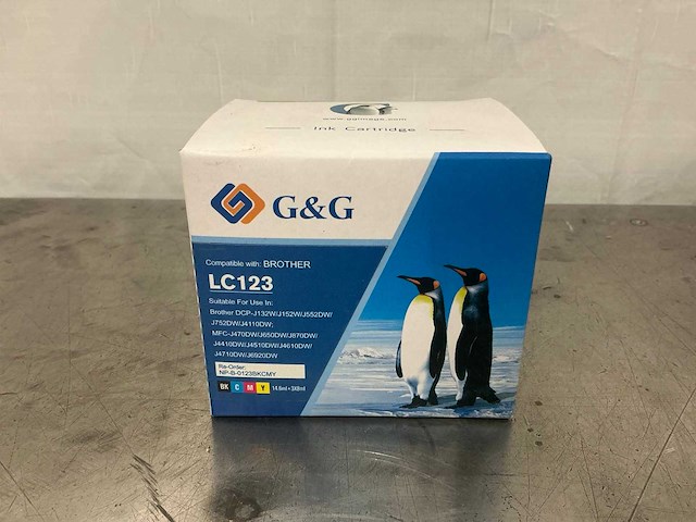 G&g lc123 inkt cartridge (20x) - afbeelding 1 van  2